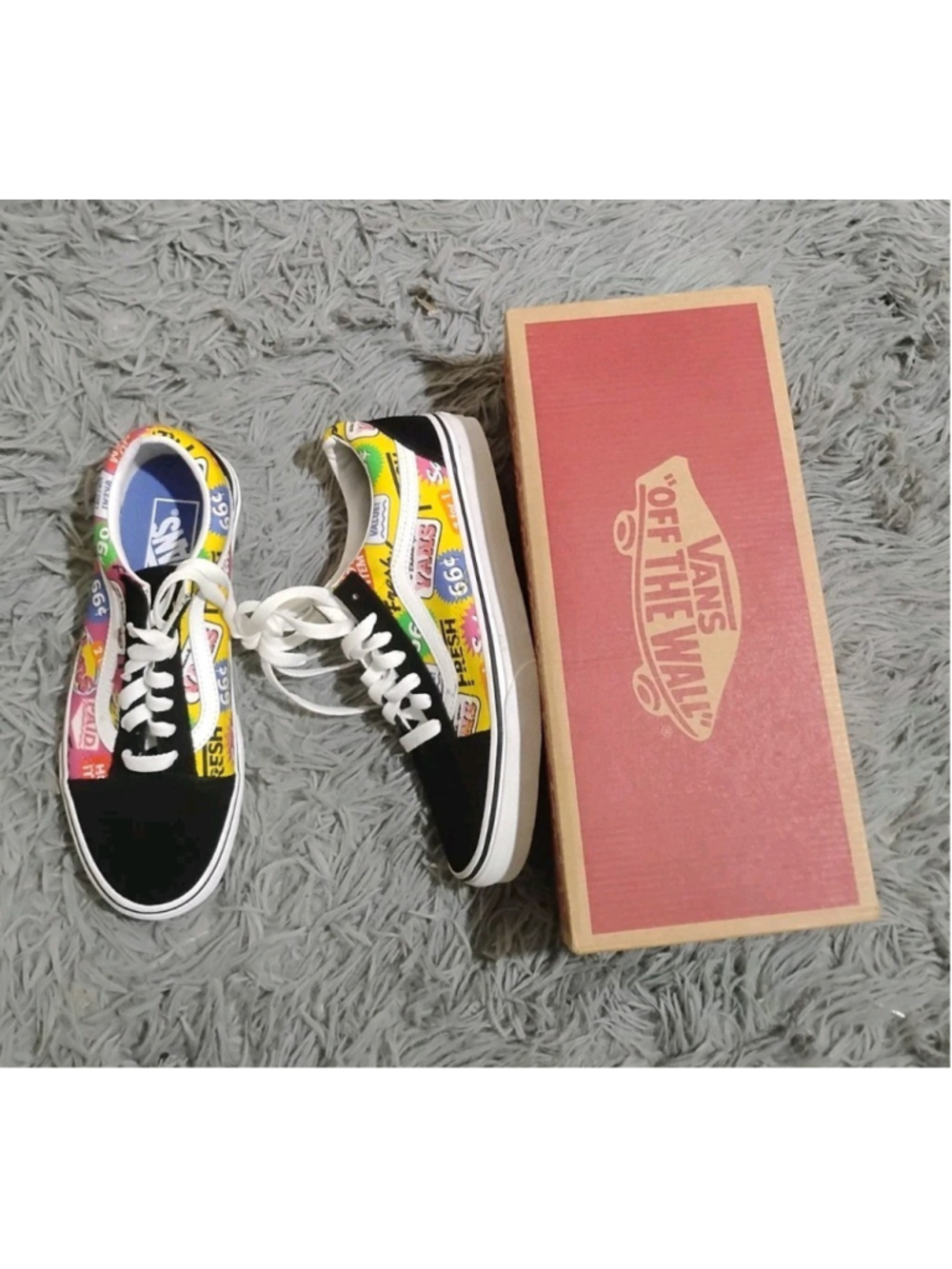 Vans Old Skool Retro Mart Men Size 5.5 Women 7 Multicolored Shoes VN0A3WKT4RR |
